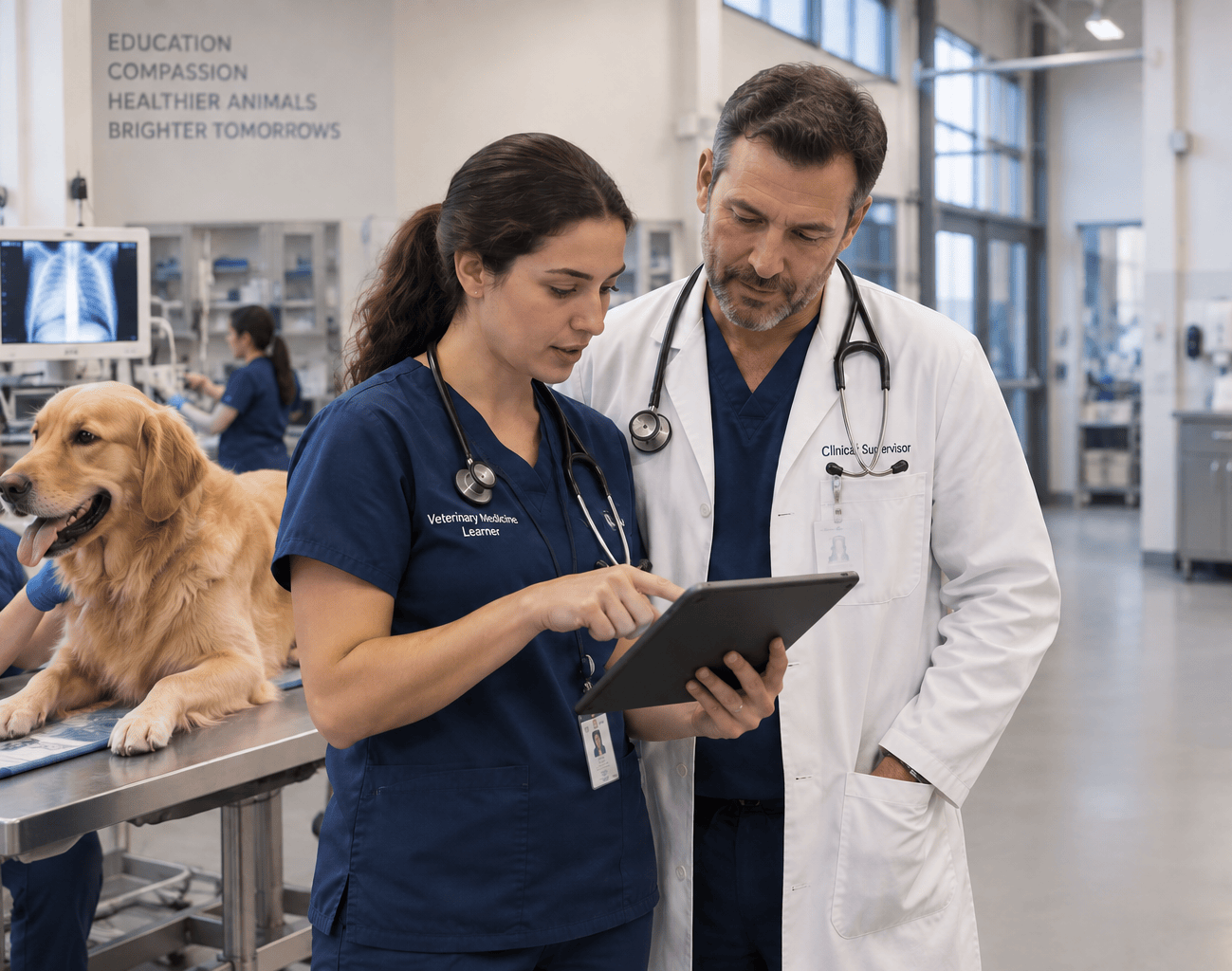 T-Res competency dashboard showing veterinary learner progress across milestones and EPAs